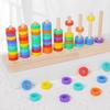 Wooden Montessori Colors Cognitive Matching Game Early Learning Educational Toys For Children Kids Logical Thinking Training