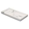 Multi-functional Storage Tray For Bathroom Essentials Marbled Texture Desktop Storage Tray