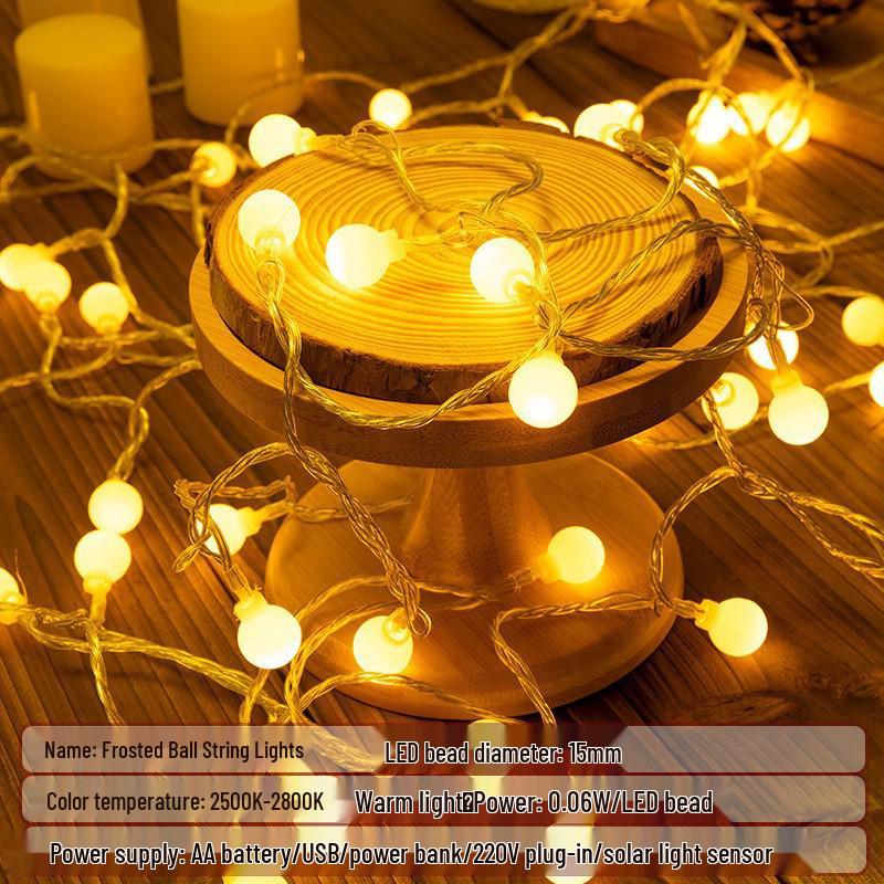 LED Starry Moon Tent Lights for Atmosphere and Decor - Full Sky Stars for Room, Bedroom, or Balcony with Round Ball Design