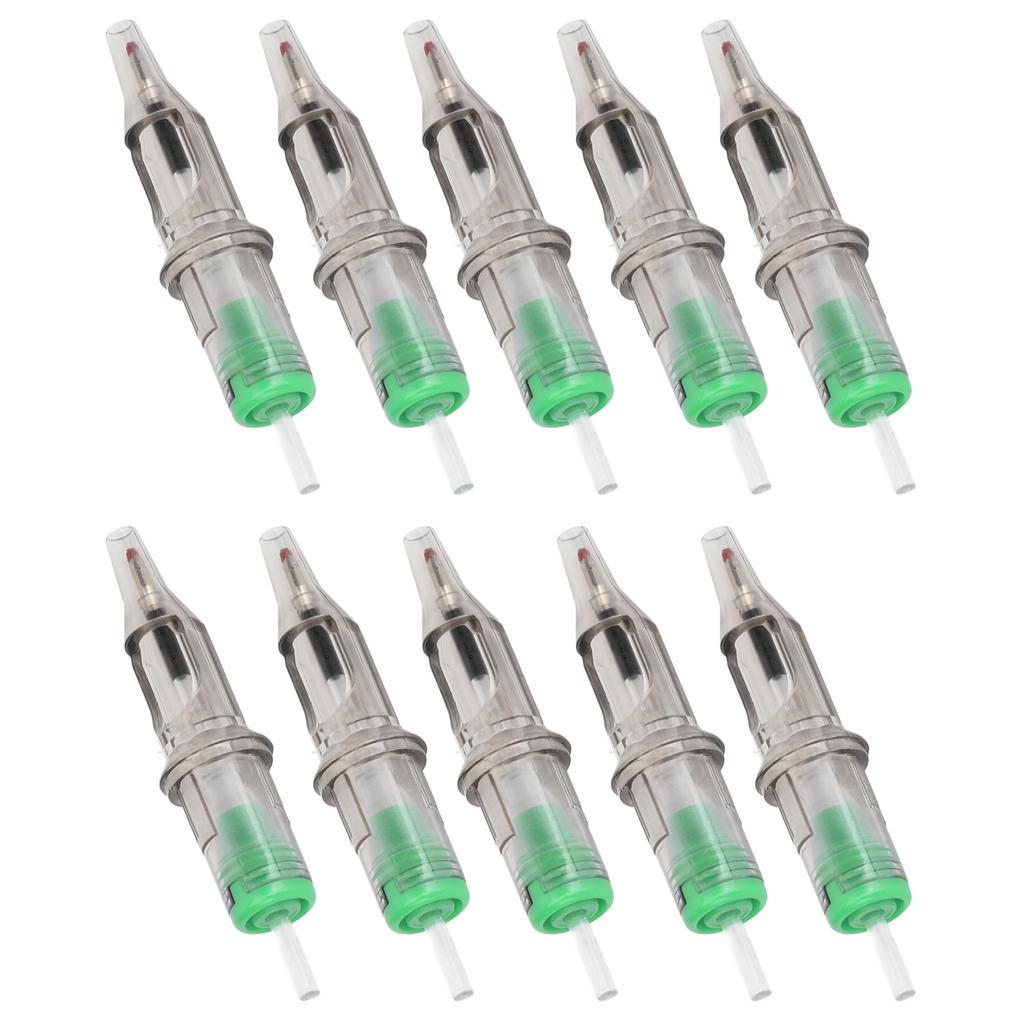 10pcs 2ml Tattoo Ballpoint Pen Cartridges Liner Shader 0.5mm Tip Ball Pen Cartridges for Practice