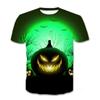 Summer Sports 3D Digital Printing Pumpkin Lantern Series Theme T-shirt Men's Short Sleeve