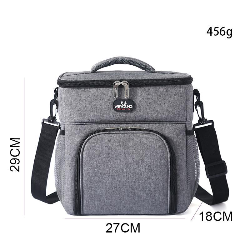Multifunctional Double Layers Tote Cooler Lunch Bags For Women Men Large Capacity Travel Picnic Lunch Box With Shoulder Strap
