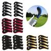 10 pièces Housse de tête de club de golf en fer multicolore avec fermeture éclair et long col