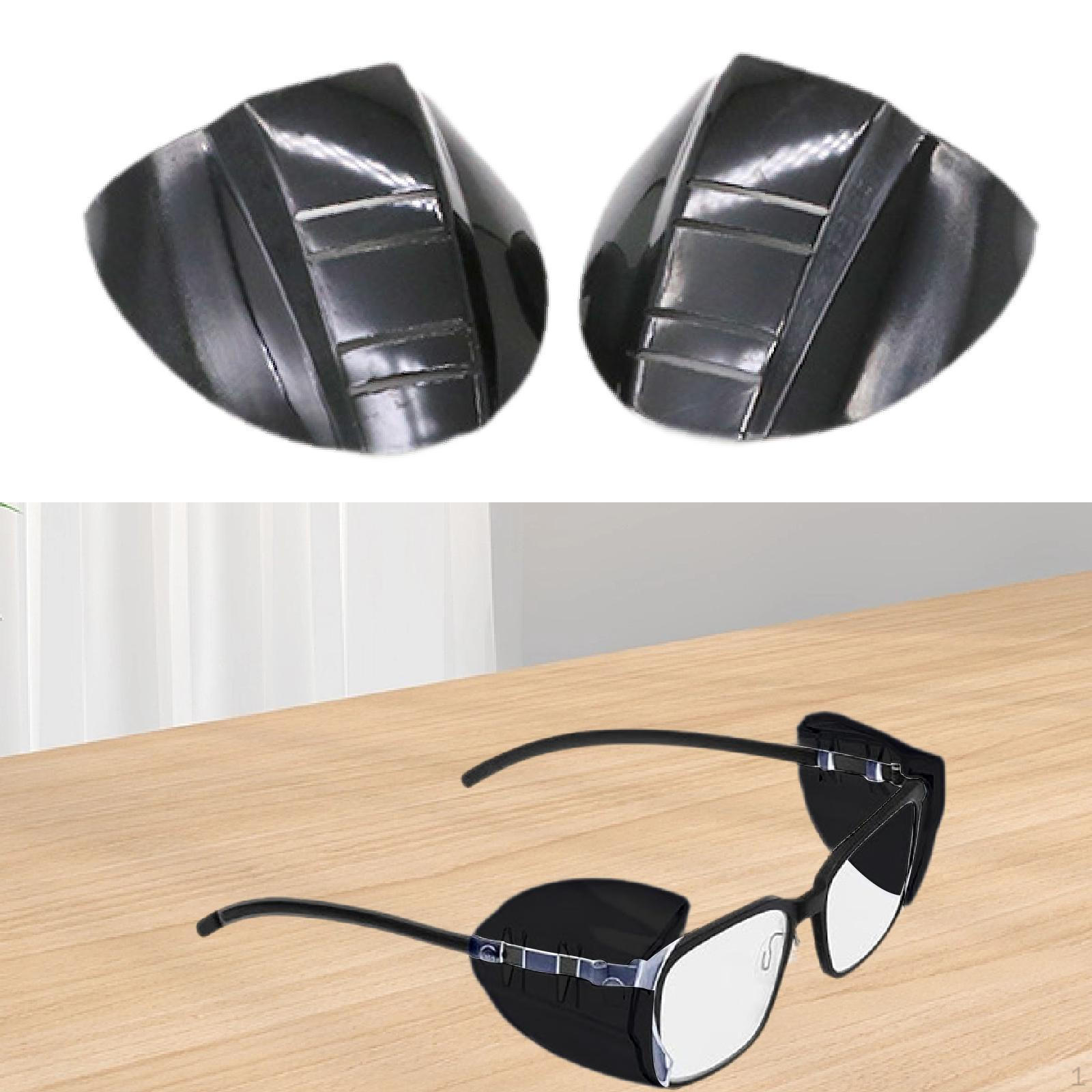 

1 пара гибких универсальных защитных боковых накладок для очков black