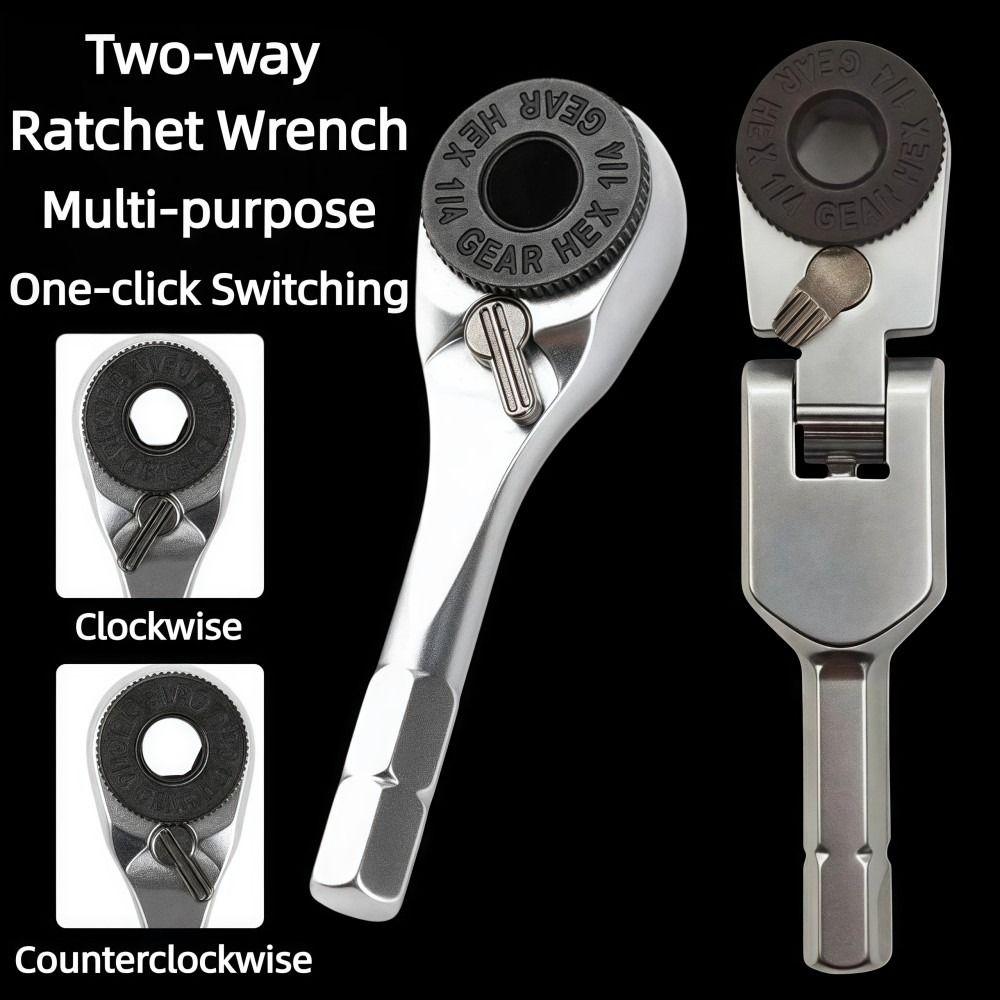 Neuer Mini-Steckschlüssel Drehmomentschlüssel 1/4" 6,35mm Sechskant Ratsche Einstellbar Toughbuilt Zwei-Wege Schraubendreher Manuelle Werkzeuge