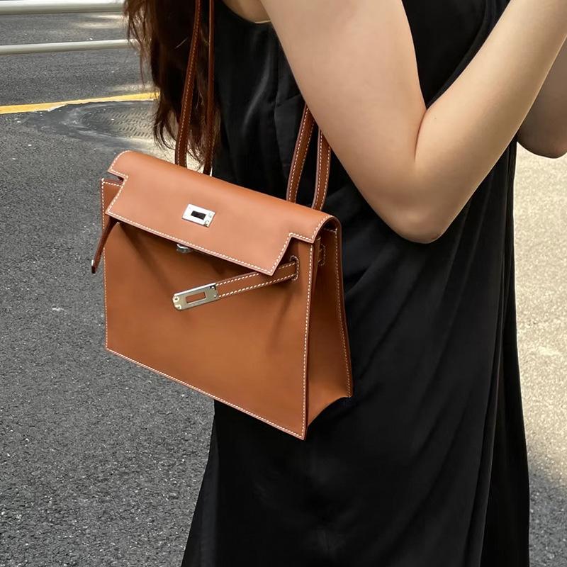 Swift dance bag women's leather shoulder bag, cowhide underarm messenger bag leather women's bag niche high sense