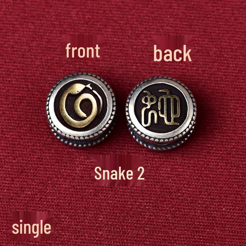 Durable Zodiac Buddha Mantra Bracelet - Double-Sided Pattern for Men & Women