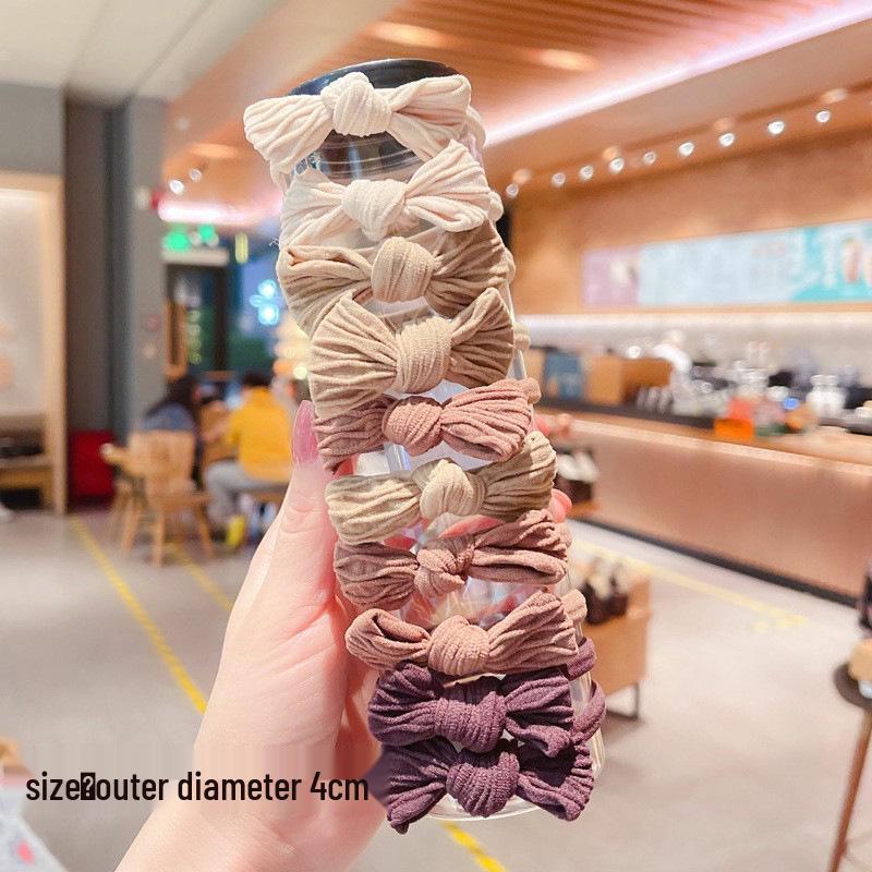 Children's Seamless High-Elasticity Hair Ties - No Damage Rubber Bands for Girls