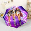 Dance Party Fashion Show Portable Automatic Umbrella Folding Umbrella with 8 Ribs Sturdy Construction Travel Essential Fashion Lovers Spiritual Gift