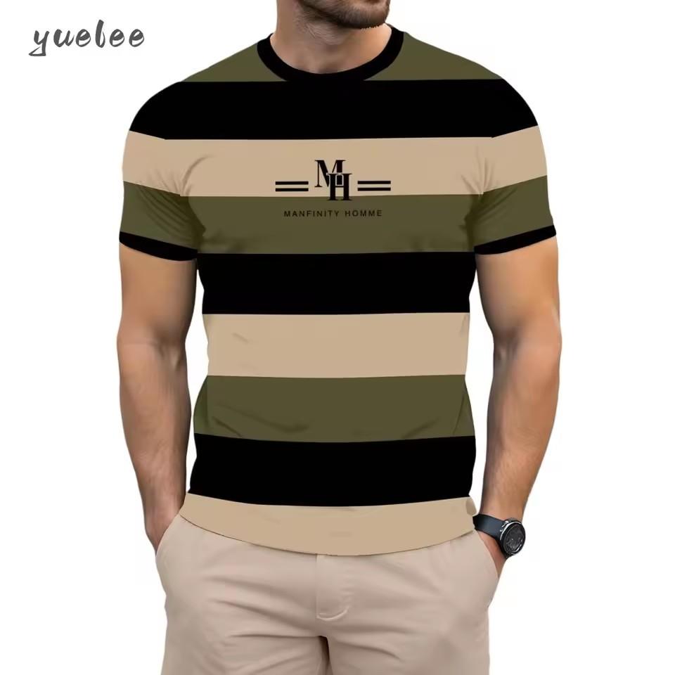 Men's T-Shirt 3D Print Summer Fashion Short Sleeve Tee Loose Versatile Men's Tops Casual Breathable T-Shirt