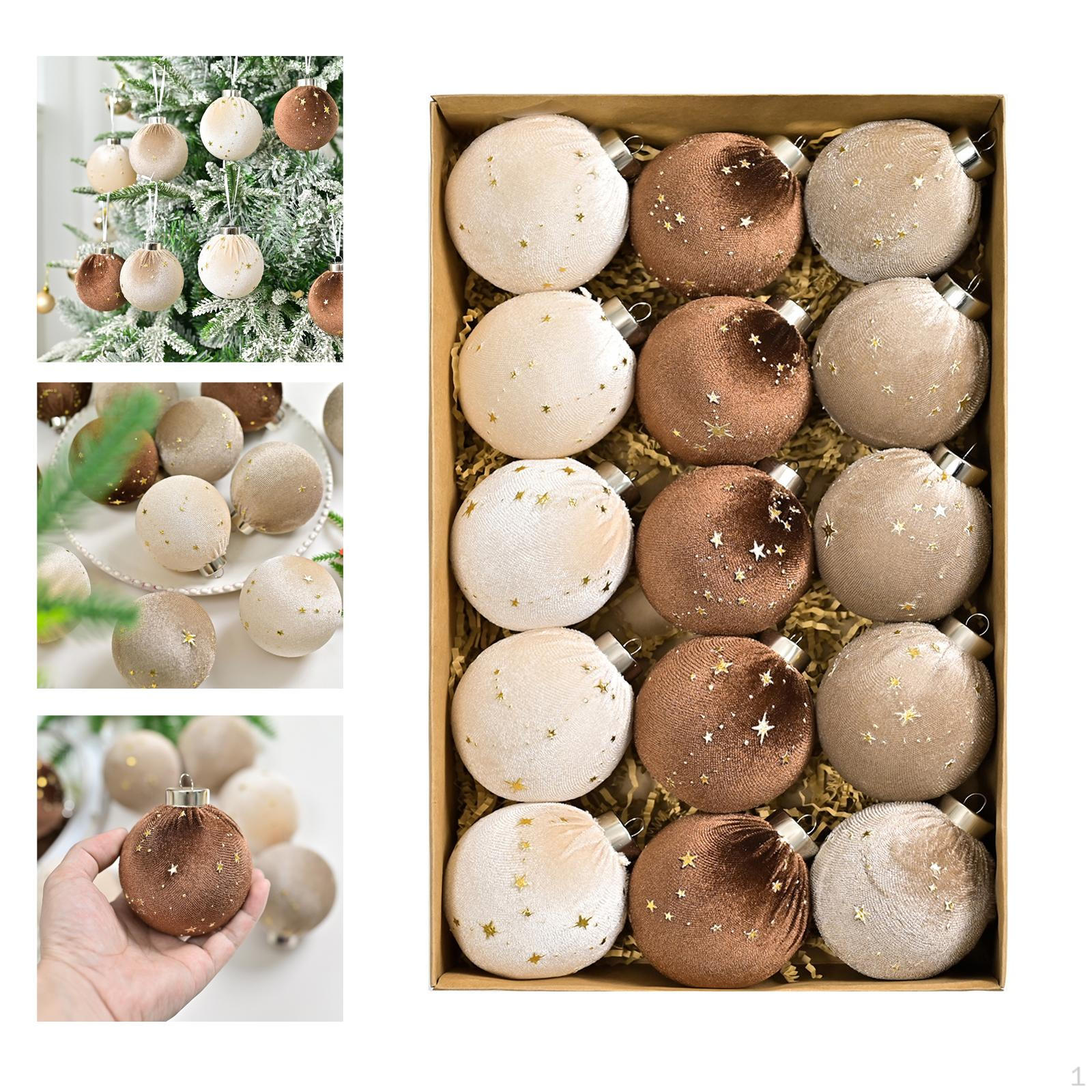 

15 штук Рождественские подвесные украшения на елку, Декорации, Декоративный шар Style A