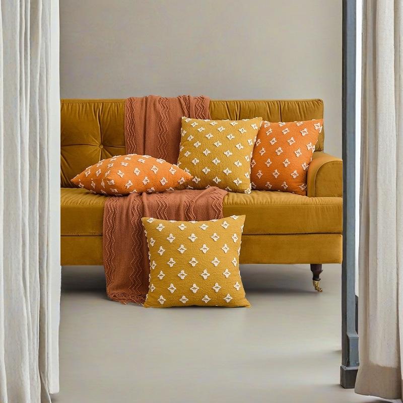 Nordischer Stil Sternen-Jacquard Baumwoll-Kissenbezug: Schlafzimmer-/Sofakissen für die Taille