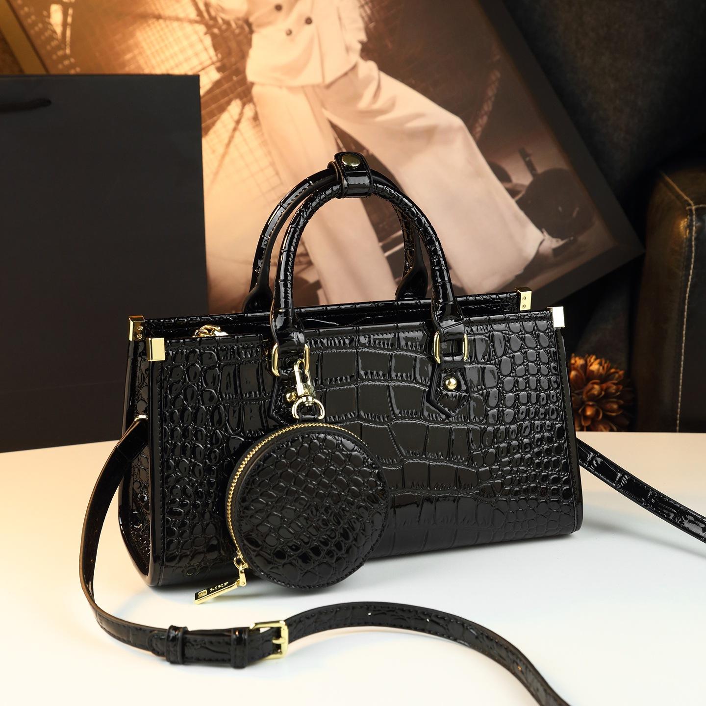 Adjustable Shoulder Strap Commuting Single Shoulder Crossbody Women s Bag чёрный