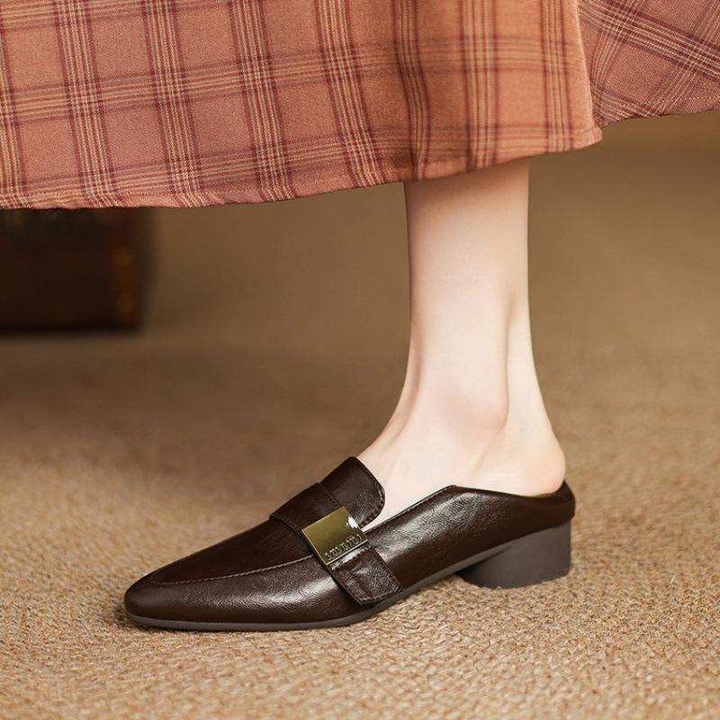 

Новые туфли-лодочки из маленькой кожи, женские туфли с острым носком, на низком каблуке, больших размеров, на толстой подошве, нескользящие, удобные, черные, женские си 39 коричневый