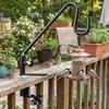 Adjustable Bird Feeders Hook Stainless Steel Plant Bracket Hook Extended Rail Hook  Outdoor