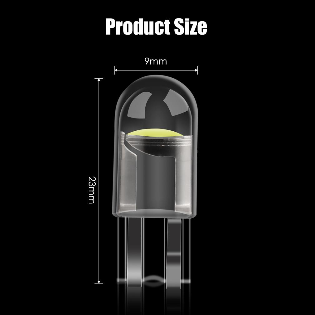 10Pcs T10 W5W LED Bulb WY5W 168 194 LED Car Interior Dome Lights Wedge Parking License Plate Lamp Auto 12V White Red Yellow Blue Dome Lights 6