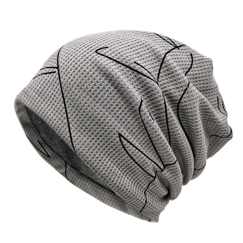 

Women Fashion Skull Hat with Sun Protection and Warm Comfortable Turban Hat for Outdoor Activity and Travel Essential M серый