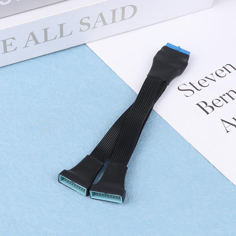 Usb 3.0 19kolíkový/20kolíkový vnitřní prodlužovací kabel 1 až 2 prodlužovací rozbočovací kabel Vlastní prodlužovač pro základní desku