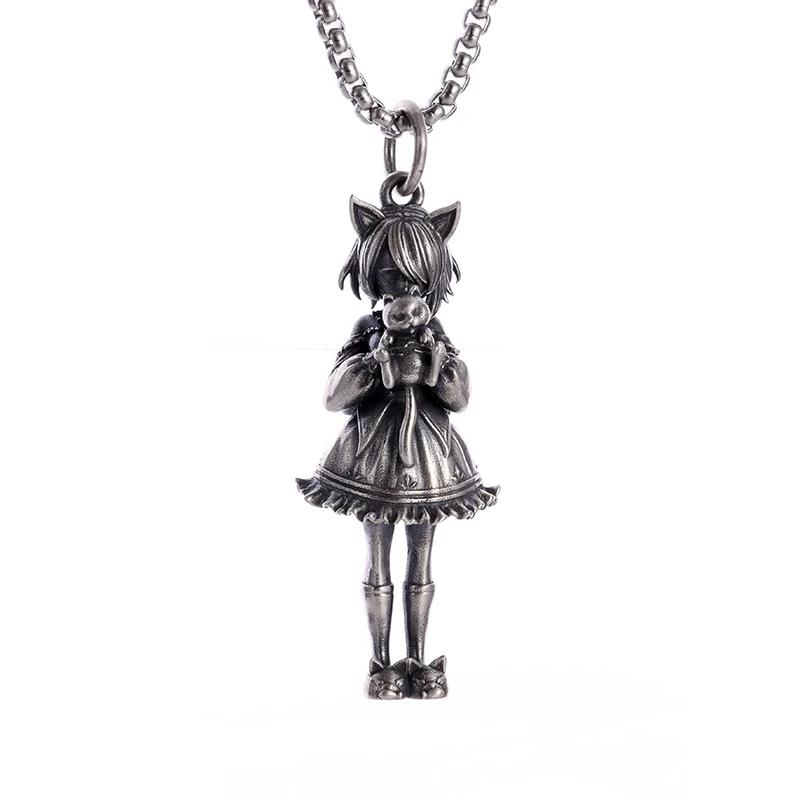 Classic Punk Mechanical Angel Warrior Pendant Necklace Men\\\\'s High Quality Metal Rock Biker Jewelry