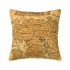 The Map Of Tamriel Square Pillowcase Pillow Cover Polyester Cushion Zip Decorative Comfort Throw Pillow for Home Bedroom