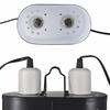Pet Reptile Lamp Fixture Dual Dome Heat E27 for Terrarium