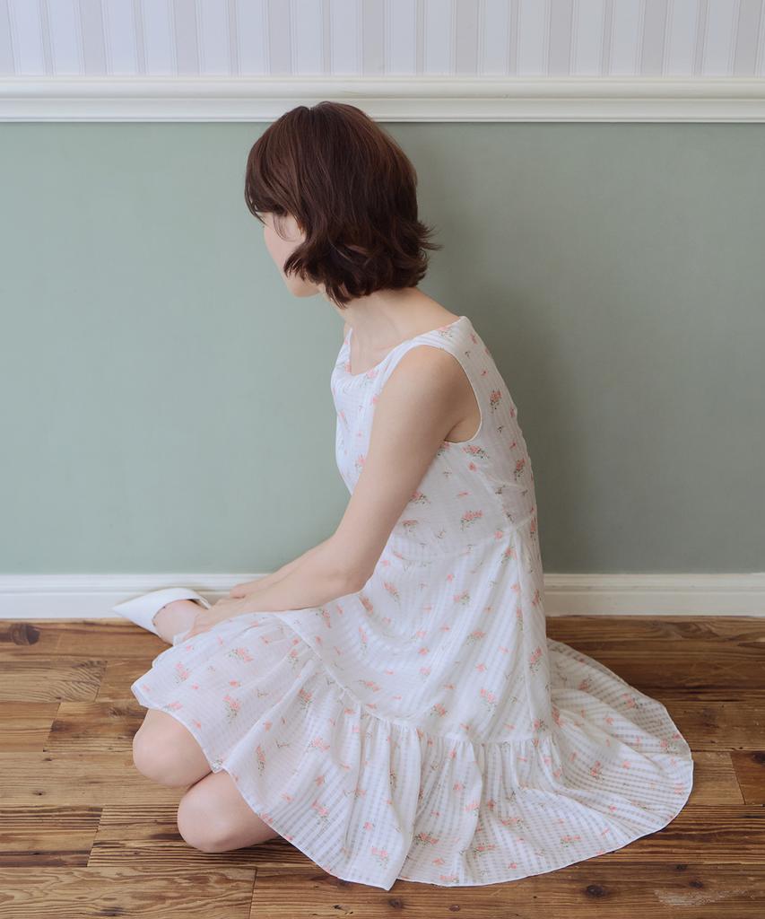 Aiseugadeuneiogongpal Splendeur De La Rose Print Dress