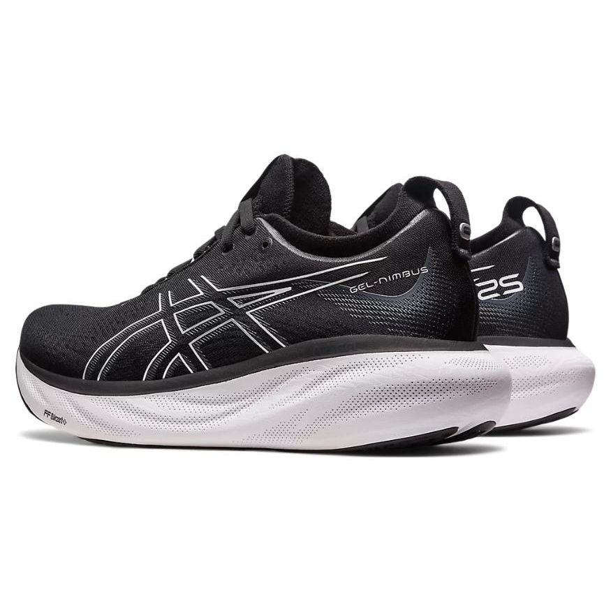Asics Gel Nimbus 25 Wide Black Pure Silver Women Sneakers 1012B437-001