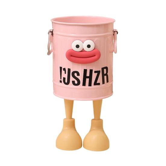 

Pen Holder Cartoon Style Large Mouth Long Legs Shape Pen Organizer розовый