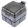 IP66 Outdoor Waterproof Socket with Switch and Indicator Light 16A 1 Way Wall Socket Suitable for Parking and Construction Sites