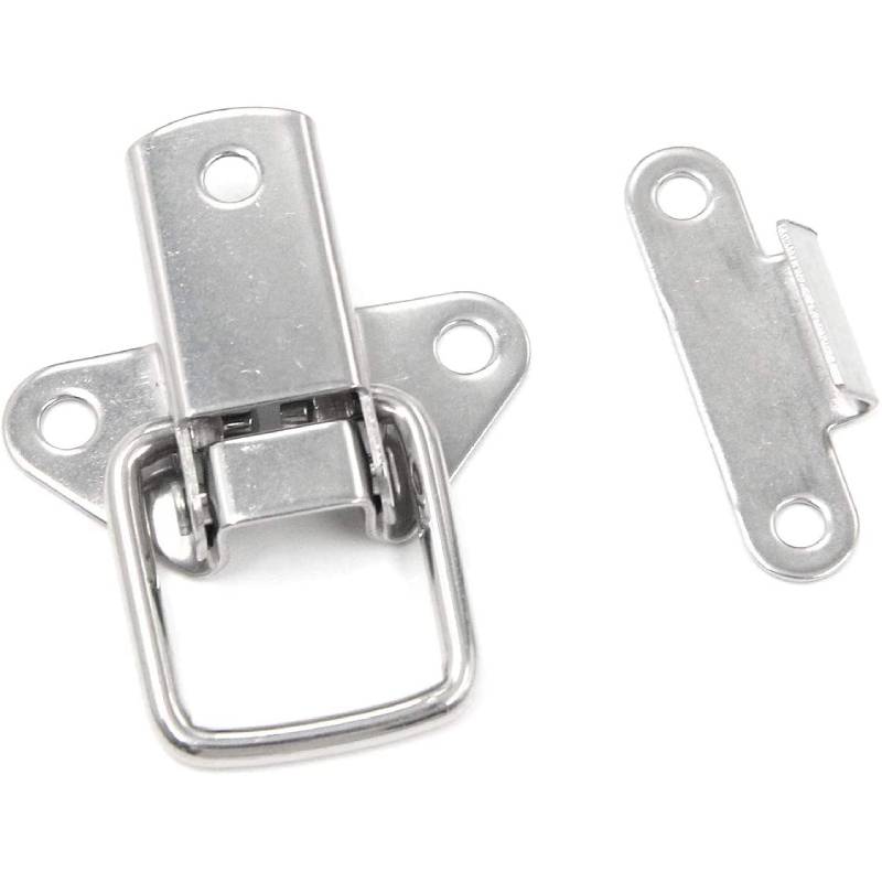 5pcs Stainless Steel Hasp Toggle Latch Mini Clamps Box Clasp Buckle Trunk Latch Catches Cabinet Latch Hasp Toolbox Toggle Lock