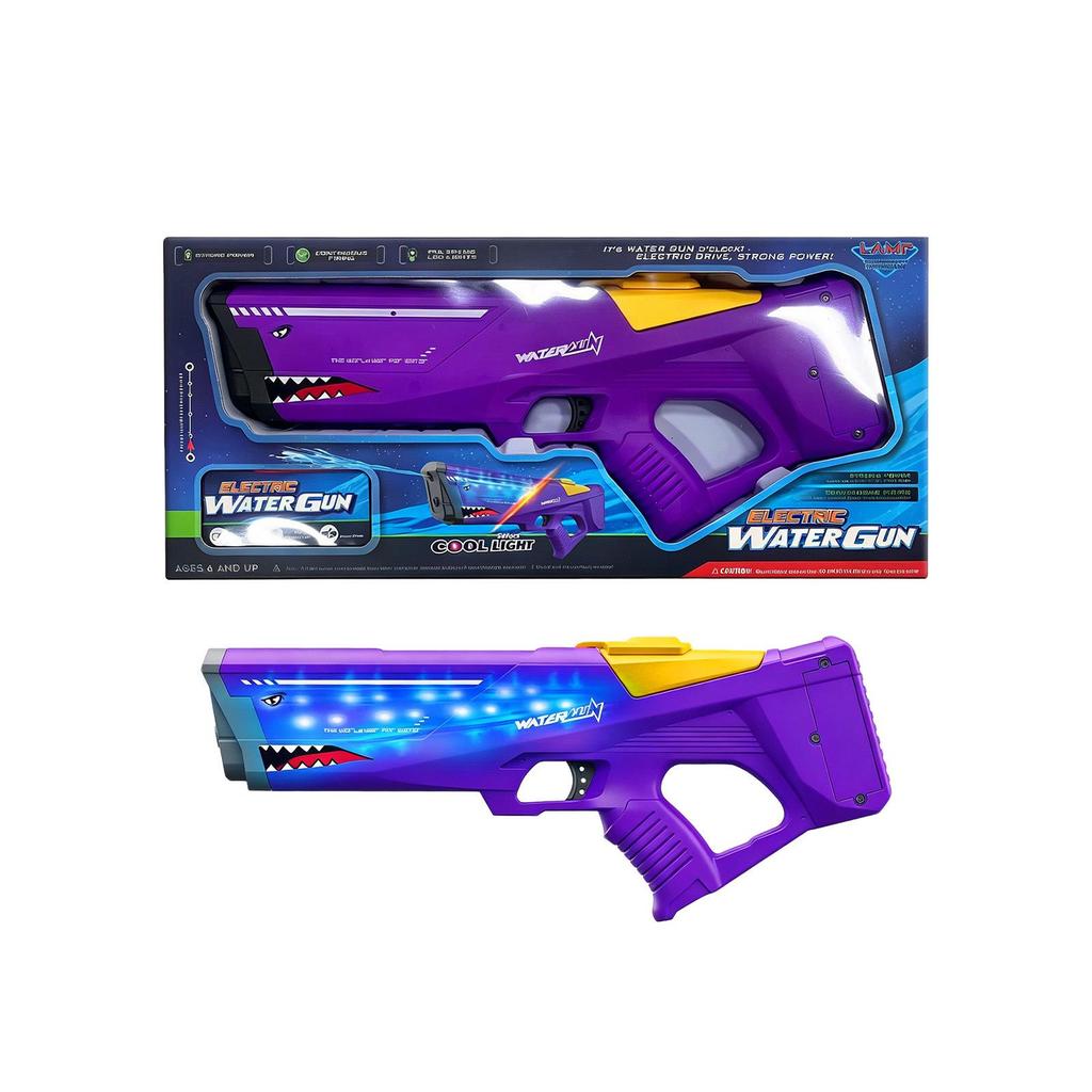 DOWMOO Shark Electric Water Gun with Lights - Creative Shape for Interactive Daily Play