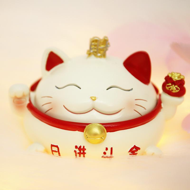 Festive Cat New Year Ornament - Creative Living Room Decoration & Entrance Craft Gift