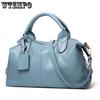 WTEMPO Fashion Solid Frauen Leder Reißverschluss Große Kapazität Damen Handtaschen Casual Shopping Schulter Tasche