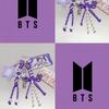 BTS palaikymo raktų pakabuko dekoracija
