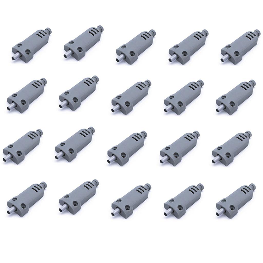 20PCS/Lot Soft Close Damper for Cabinet Doors Kitchen Bathroom Closing Gray ABS