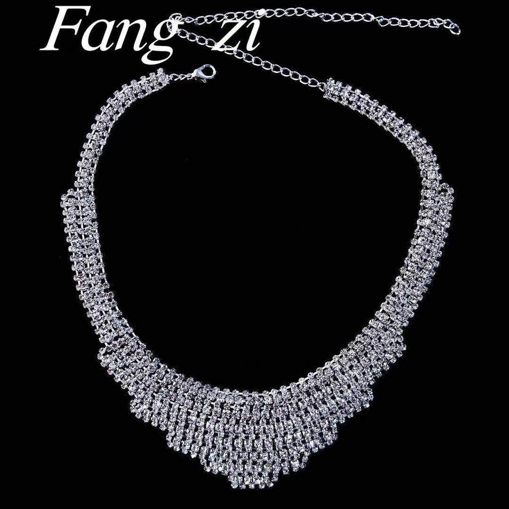 Retro European & American Gem Choker Necklace for Weddings & Banquets