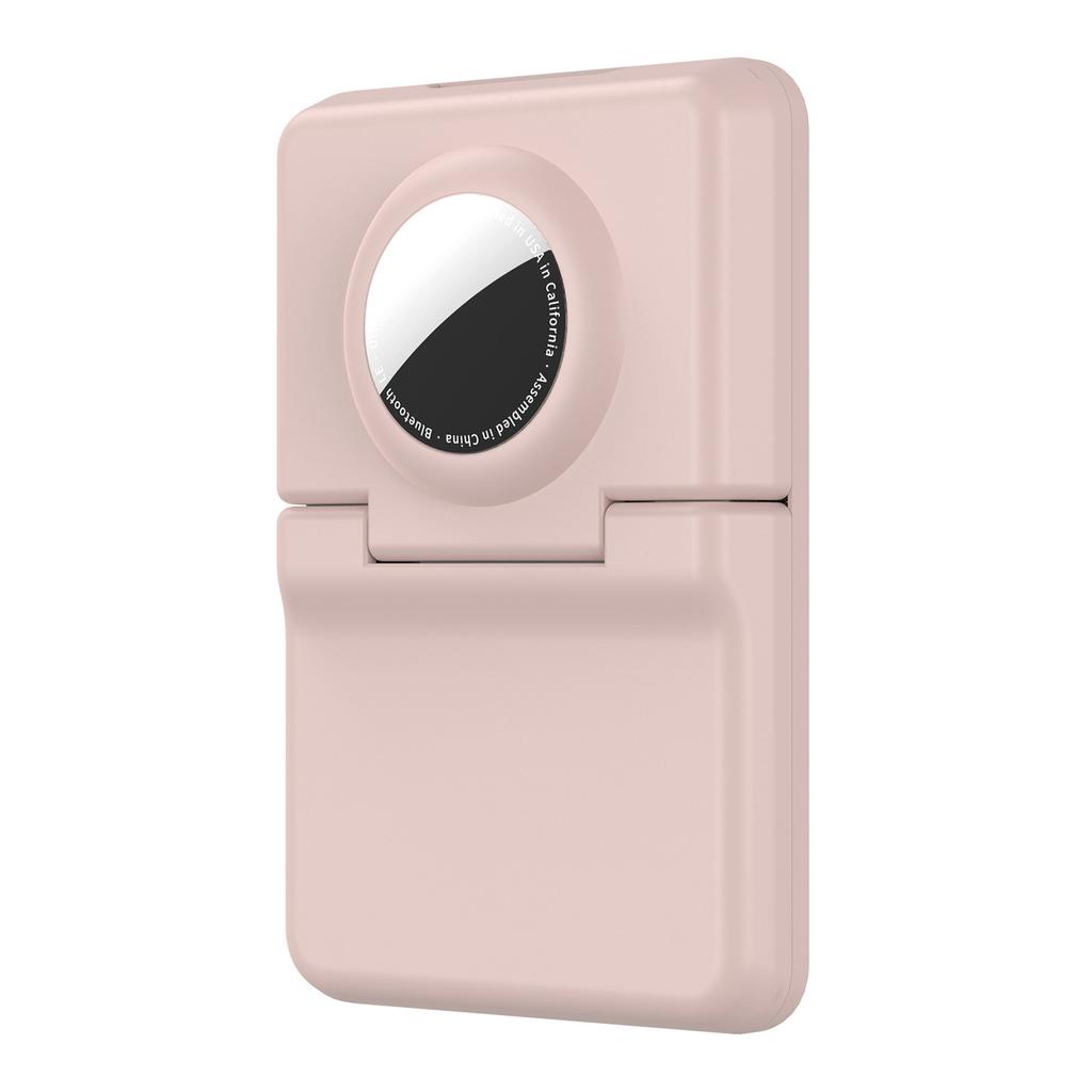 CP62 For AirTag Magnetic Wallet Case Card Holder Anti-lost Tracker PC Protective Cover