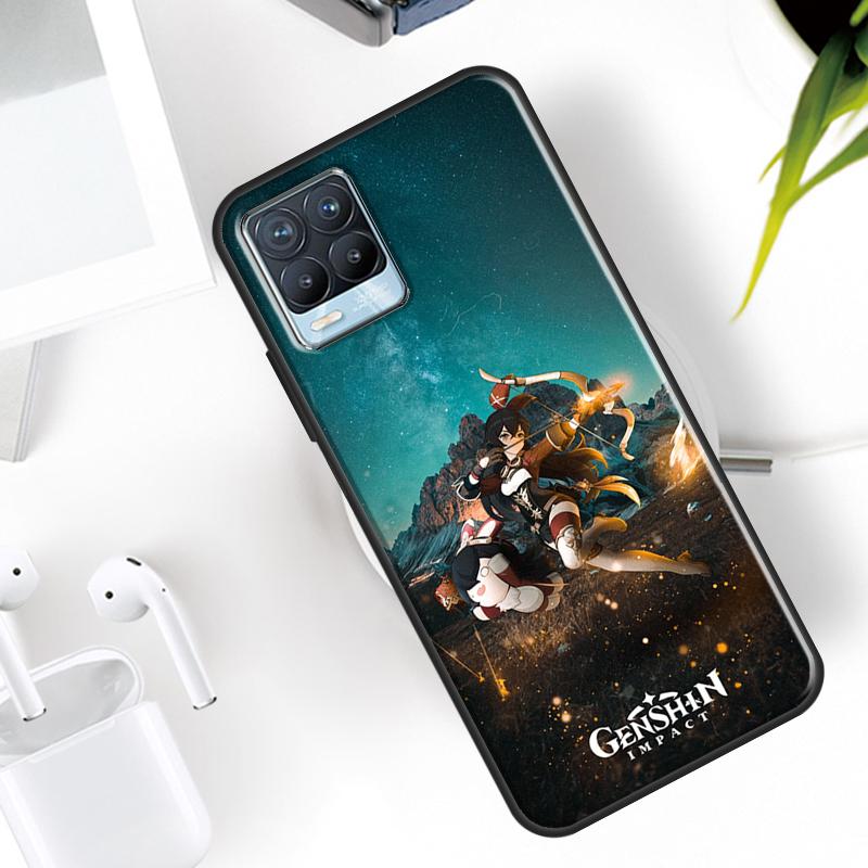 Anime Game Genshin Impact Case For Realme 15 11 12 13 14 Pro Plus C53 C55 C51 C25 C63 C61 C65 C67 C71 C75 GT6 GT7 Pro