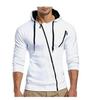 Felpa Casual da Uomo Slim-Fit con Zip Diagonale