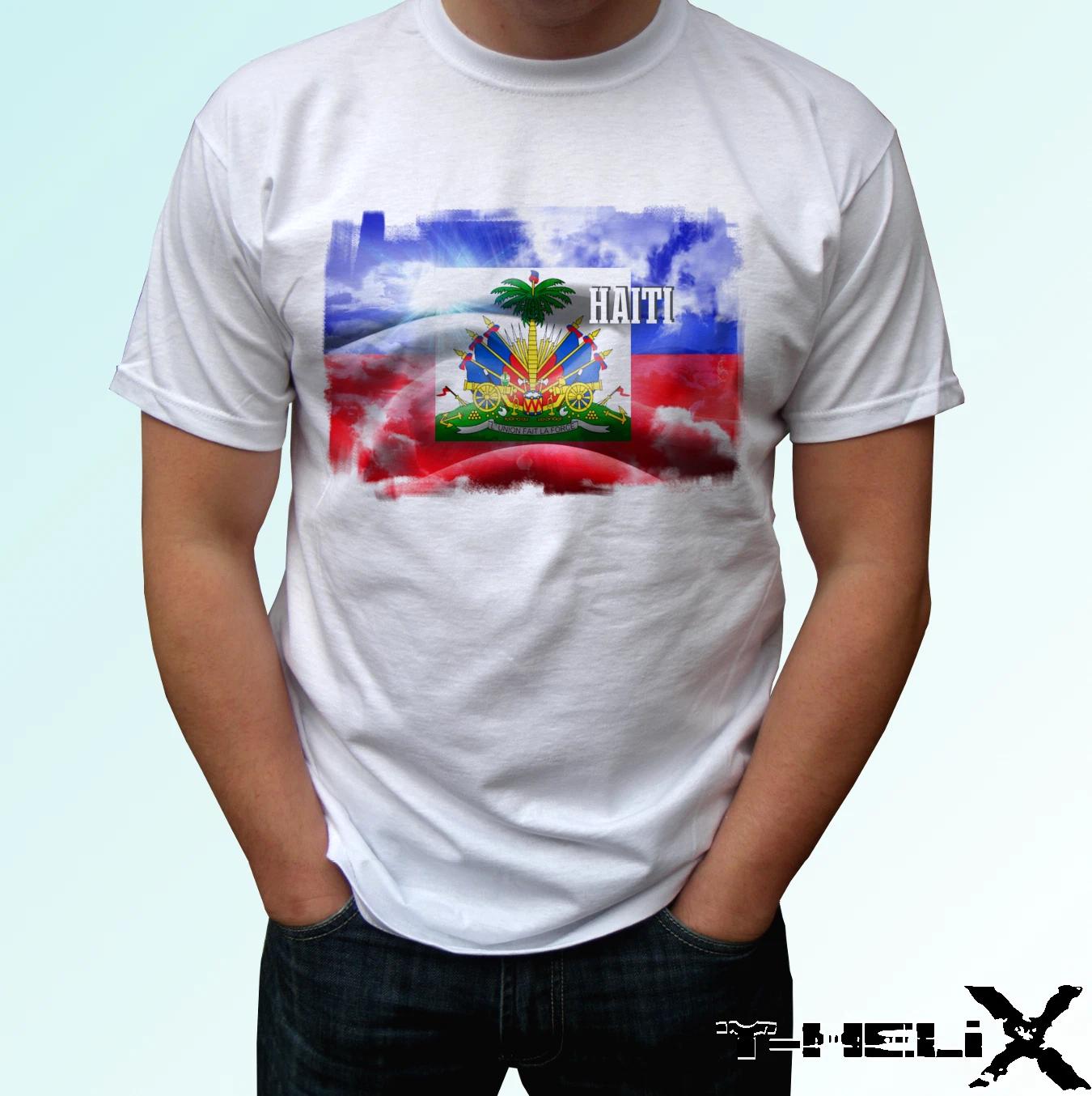 

Haiti - white kids boys T-Shirt top flag country design - s s kids & baby sizes 150