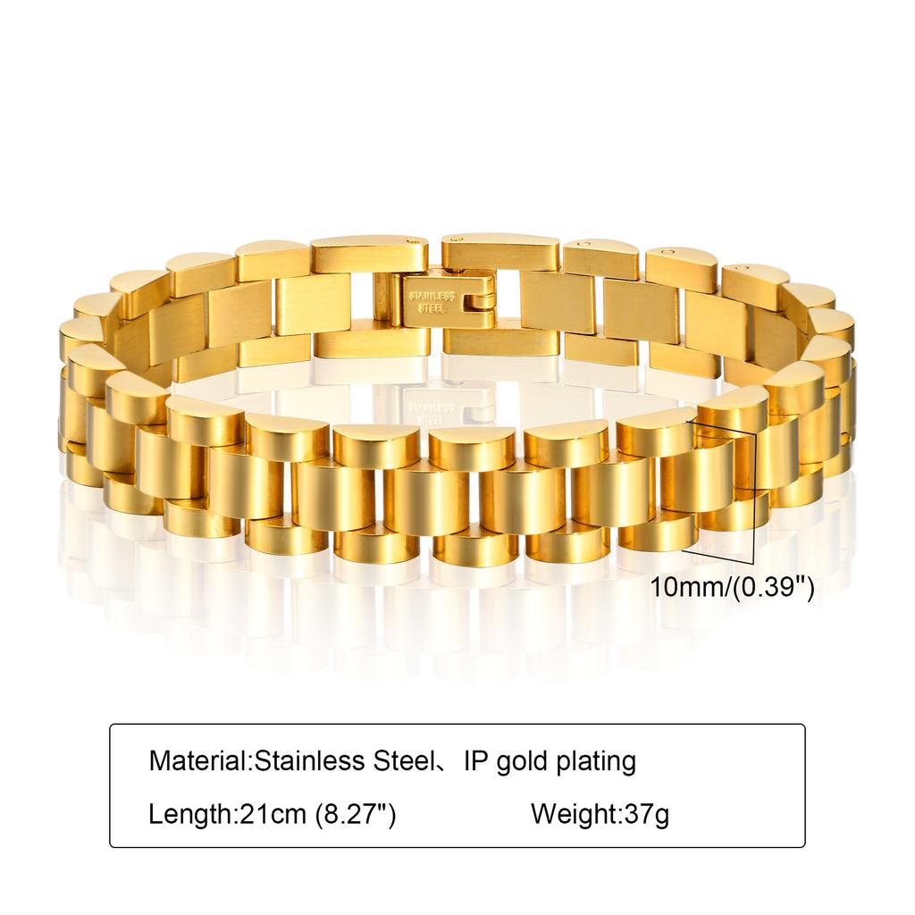 Stainless Steel Jewelry Vintage Strap Bracelet Color Suitable For Wedding Birthday Party Mom Girlfriend Valentine's Day Gift