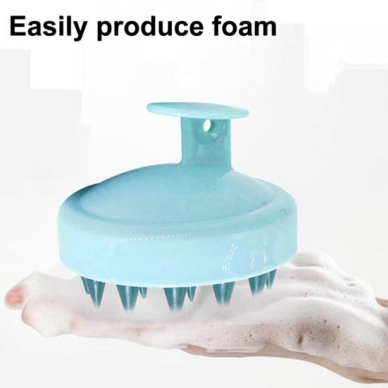 Silicone Scalp Massage Brush for Hair Washing Soft Head Scrubber for Deep Cleaning Exfoliating Gentle Dandruff Removal Brush for Home