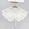 Embroidery Crochet Fake Collar Female Lace Mesh Thin Collar Outer Matching Skirt Decorative Collar