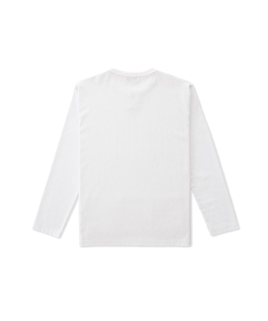 STCO [Black Label] Supima Long Sleeve T-Shirt White (Regular Fit)_Stsuz01Nsw