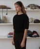 FUNFROMFUN Puff Sleeve Knit, Black