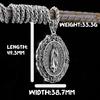 Edelstahl Jesus Kreuz Anhänger Wikinger Halskette Herren Schild Drachentöter Amulett Anhänger Nikolaus Jugend Schmuck