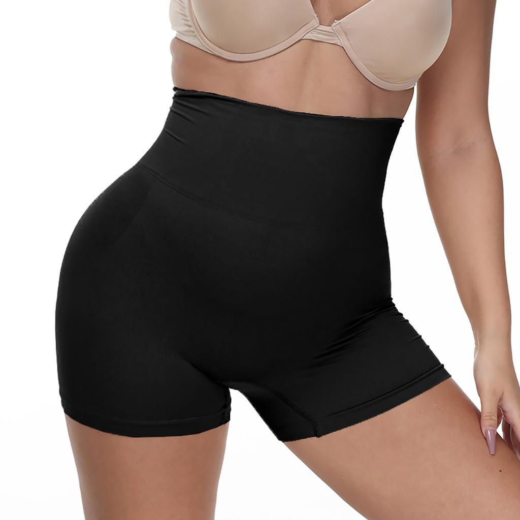 High Waisted Body Shaper Boyshorts Tummy Control Waist Slimming and Back Smoothing Shapewear With Anti-Slip Strip On Waist for Women