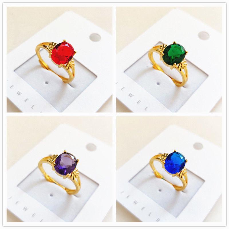 24K Gold Plated Open Women's Wedding and Proposal Ring