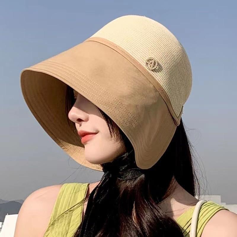 Uv Sun Protection Large Brim Hat With Adjustable Fit For Travel And Hiking