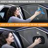2 Pack Windshield Sun Shade Static Cling, 9.6"x6.6" Mini Car Sun Visor Shades, Car Shade for Windshield, Windshield Sun Shade Static Cling for